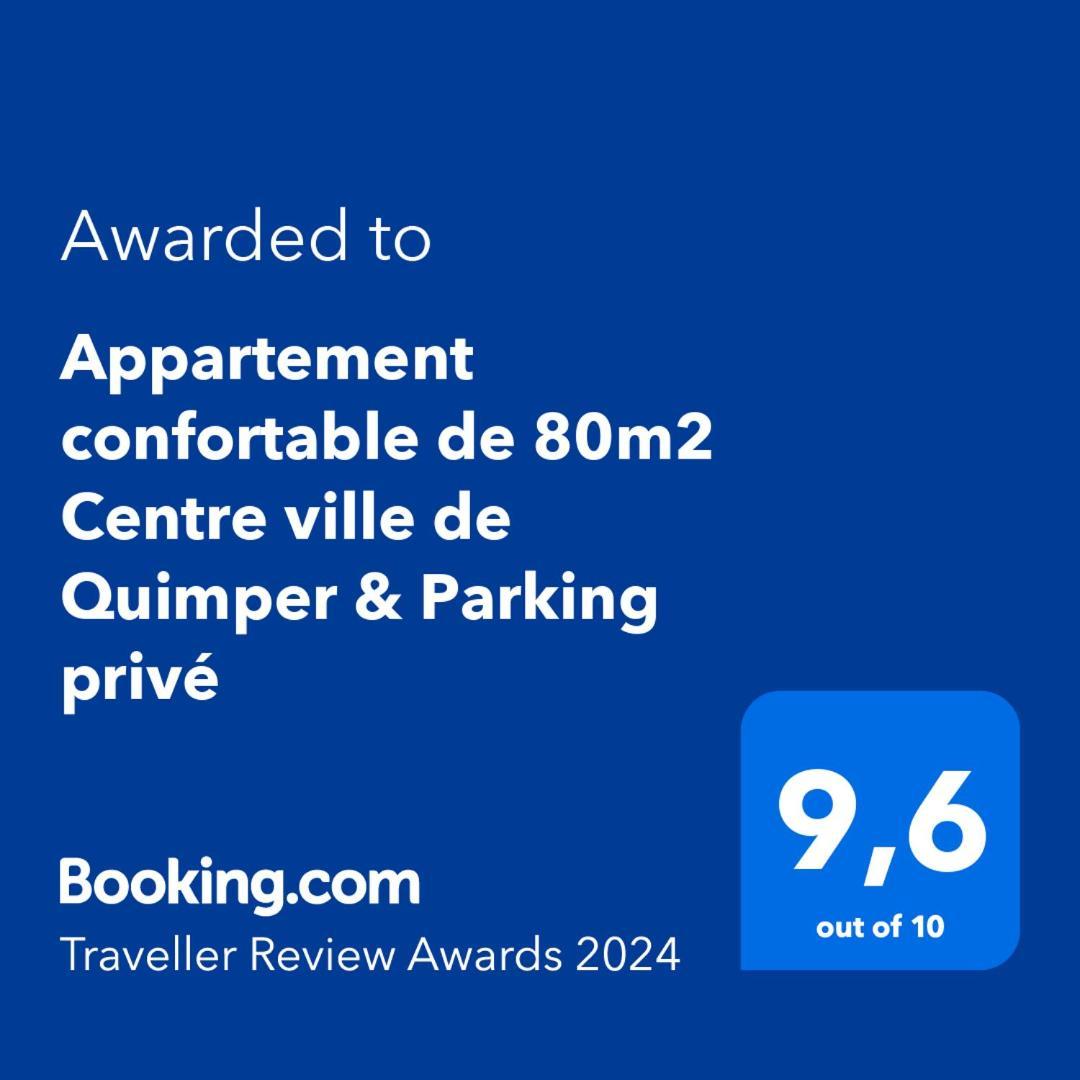 Appartement Confortable De 80M2 Centre Ville De Quimper & Parking Prive 外观 照片